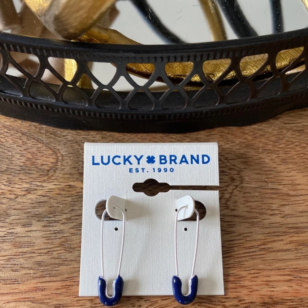 Lucky Brand Women’s Safety Pin Earrings